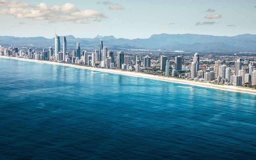 aerial view of Surfers Paradise Gold Coast