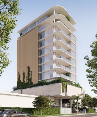 Render of a residential twelve storey tower project in Surfers Paradise Gold Coast